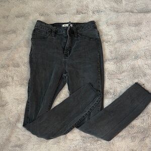 Madewell Curvy High‎ Rise Black Women's Jeans.